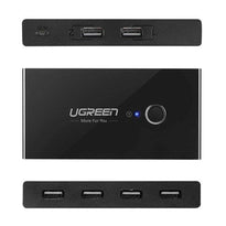 Ugreen USB 2.0 Switch Box HUB – 4-Port USB Splitter for Two Computers