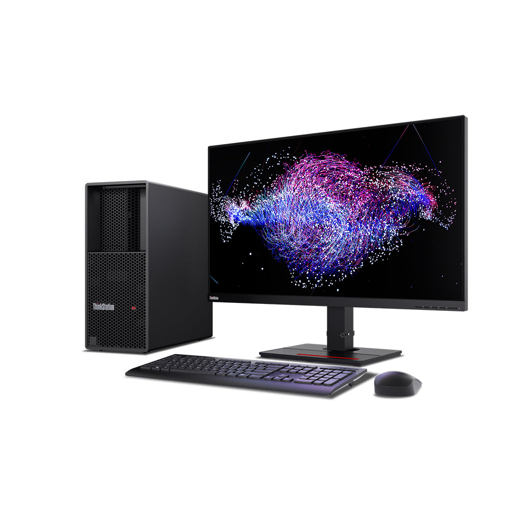 A Photo Of Lenovo ThinkStation P3 Tower Workstation 30GU002LUS - Core i7-14700 vPro - 64GB Ram - 1TB SSD - RTX™ A2000 12GB
