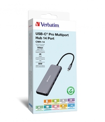A Photo Of Verbatim USB-C Pro 14-Port Multiport Hub
