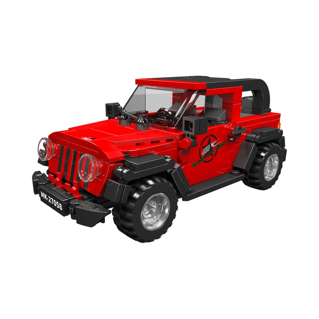 A Photo Of Mould King 27058S Wrangler Off-road Vehicle Building Toy Set - 453 Pieces - 27058