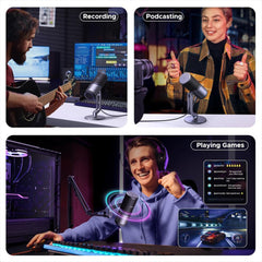 A Photo Of UGREEN USB Microphone for PC with RGB Lights