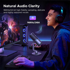 A Photo Of UGREEN USB Microphone for PC with RGB Lights