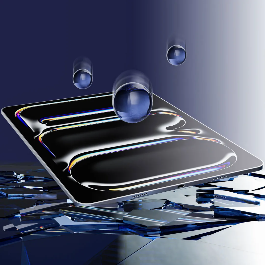 A Photo Of Bluepebble Graphene Tempered Glass 2.5D Screen Protector for iPad