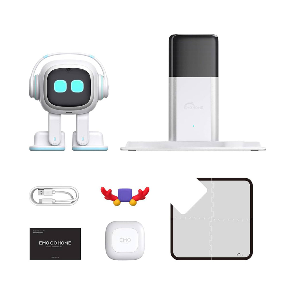 A Photo Of EMO Go Home – The Ultimate AI-Powered Desktop Robot with Self-Charging & Smart Features