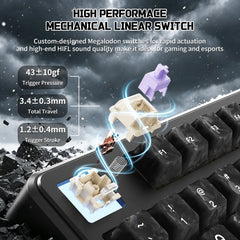 A Photo Of ATTACK SHARK X87 Ultra - Wireless Mechanical Keyboard