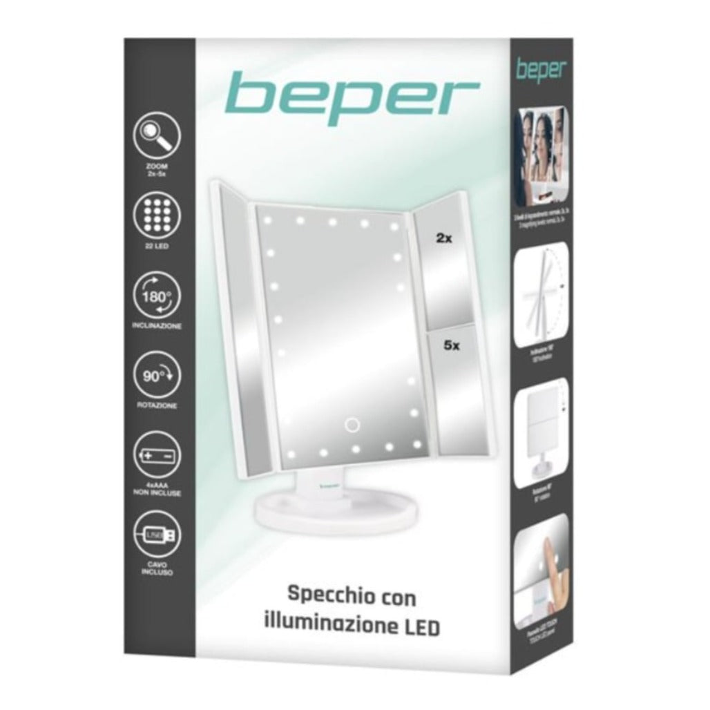 A Photo Of Beper Make Up Mirror With Led Light - P302VIS050