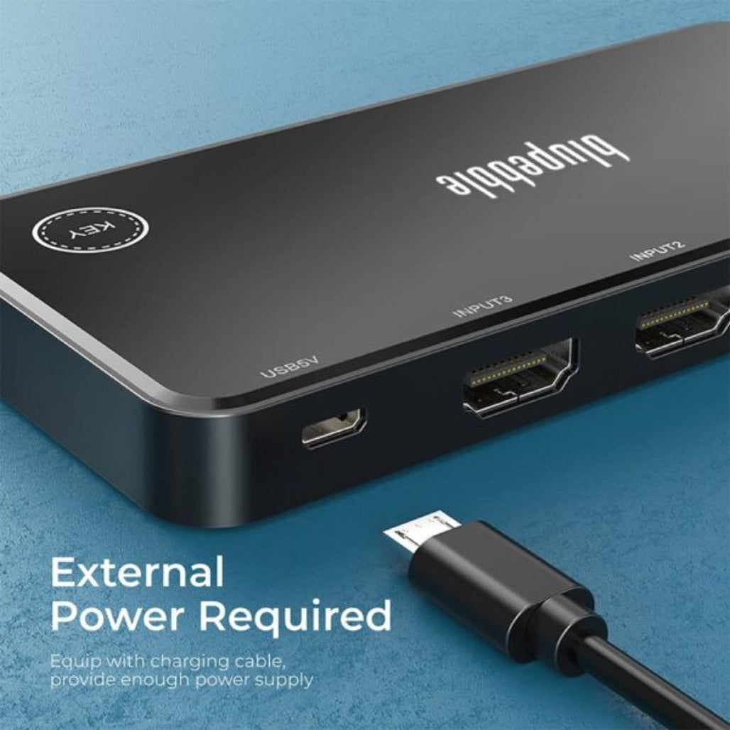 A Photo Of Blupebble Premium 3-in-1 HDMI Switch