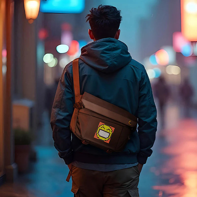 A Photo Of Divoom Sling Bag-V Smart LED Pixel Art Sling Bag