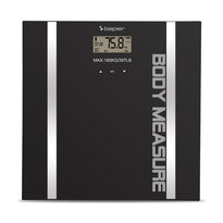 Beper Bioelectrical Impedance Body Scale with Tempered Glass; LCD Display