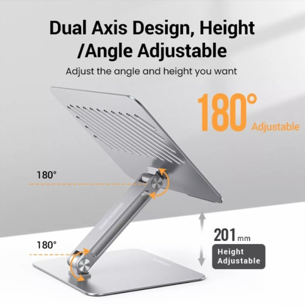 A Photo Of UGREEN Multi-Angle Adjustable Laptop Stand – Ergonomic & Portable Aluminum Riser for Laptops and Tablets