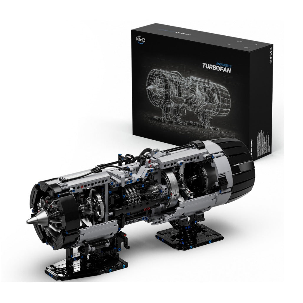A Photo Of Nifeliz Turbofan Engine Building Set - 2216 Pieces - NF10317