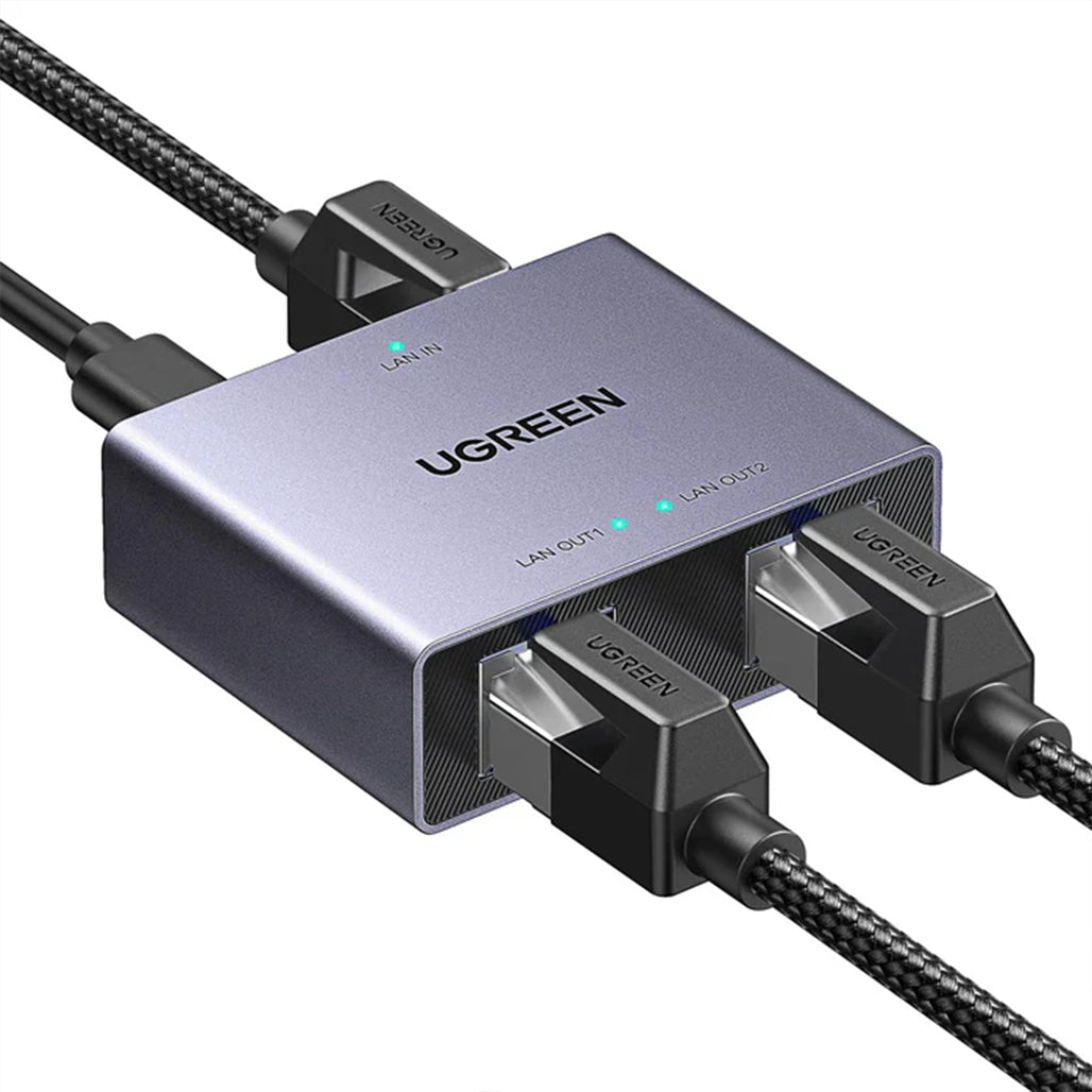 A Photo Of UGREEN 1 to 2 Gigabit Ethernet Splitter – High-Speed 1000Mbps LAN Adapter for Stable Network Connection