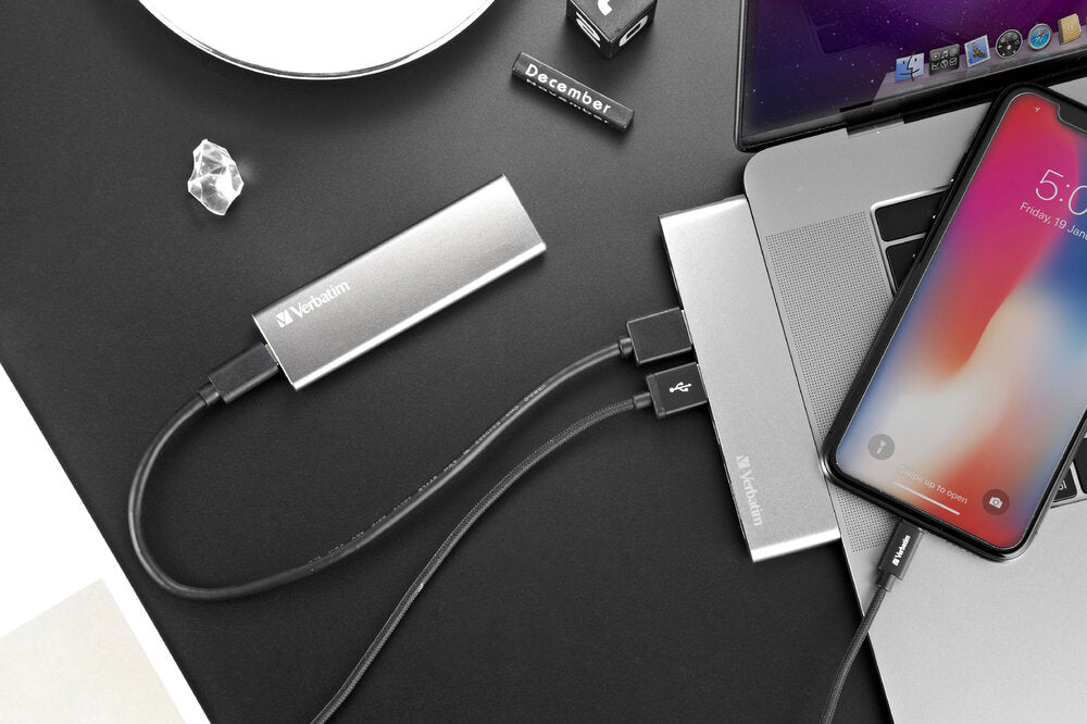 A Photo Of Verbatim Vx500 External SSD - 500 MB/s USB 3.2 Gen 2 Storage