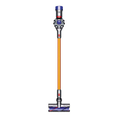 A Photo Of Dyson V8™ Absolute Vacuum Cleaner in Nickel and yellow – Powerful, Versatile, and Low-Noise Cleaning Solution