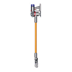 A Photo Of Dyson V8™ Absolute Vacuum Cleaner in Nickel and yellow – Powerful, Versatile, and Low-Noise Cleaning Solution