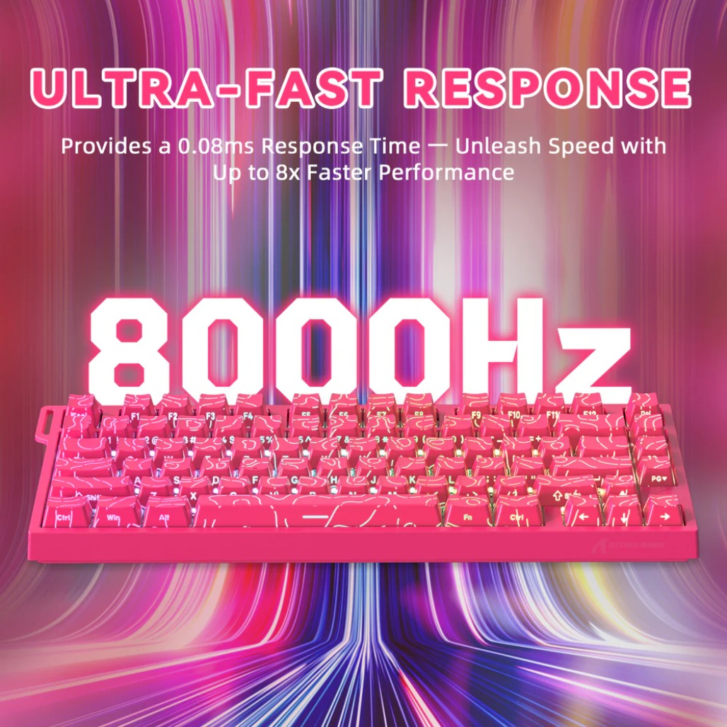 A Photo Of Attack Shark R82 HE - 75% Wired Magnetic Gaming Keyboard