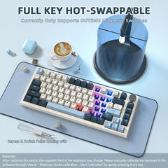 A Photo Of ATTACK SHARK K85 Rapid Trigger Keyboard 75% Wired Magnetic Switch RGB Gaming
