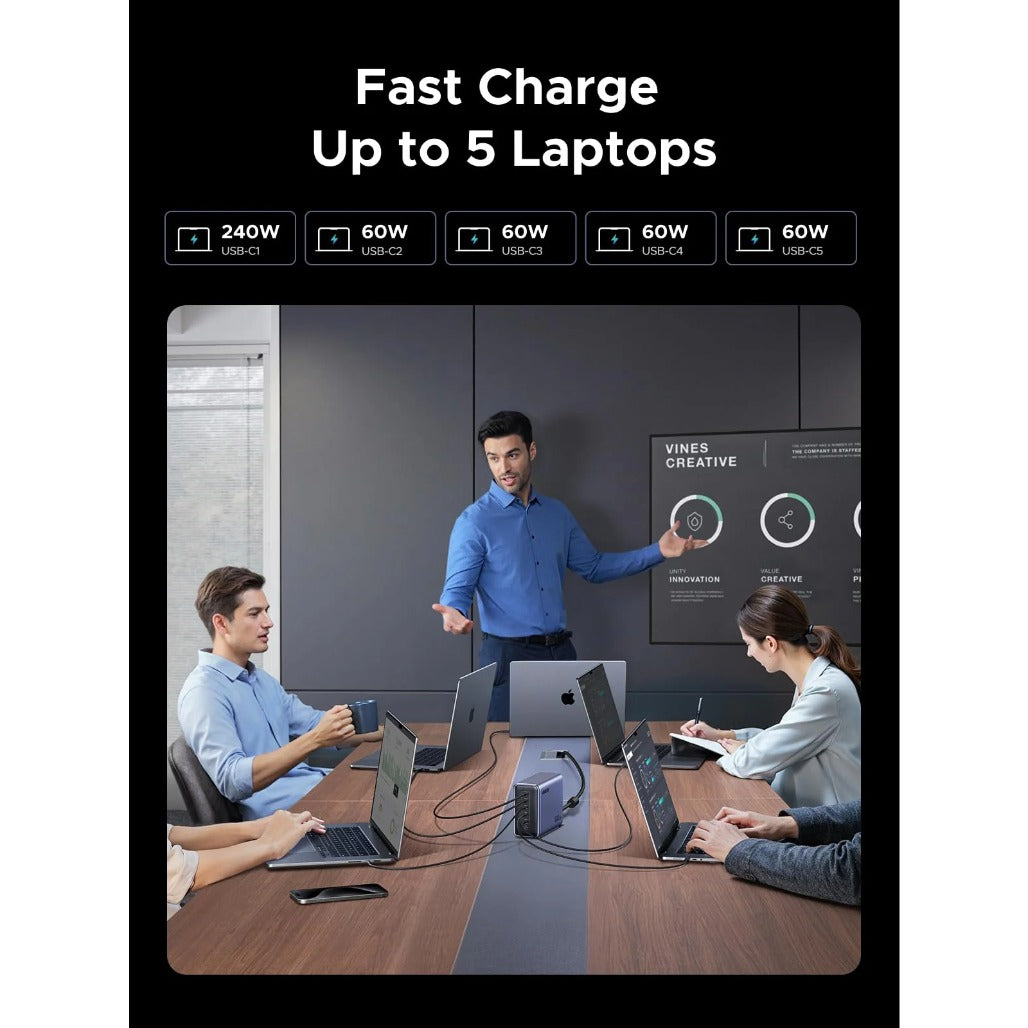 A Photo Of Ugreen Nexode 500W Desktop Charger - 6-Port GaN Power Station
