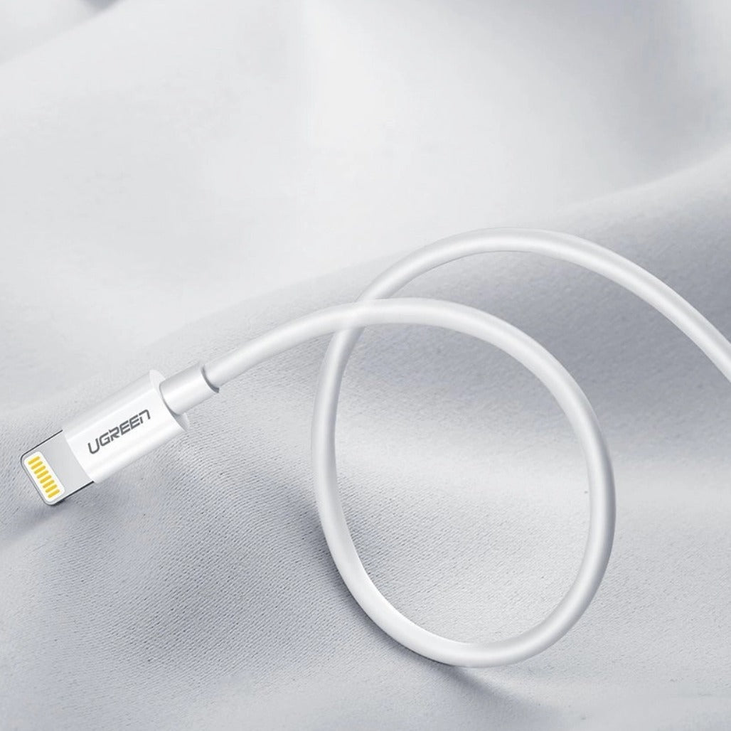 A Photo Of Ugreen USB-A / Lightning MFi 2.4A cable 1m