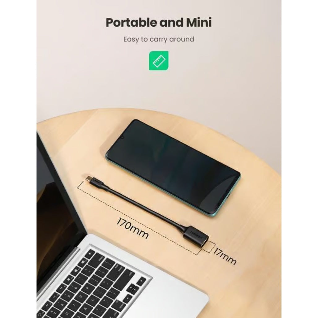 A Photo Of Ugreen 30701 USB C To USB 3.0 OTG Adapter