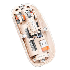 A Photo Of Green Lion Transparent Mouse 2 1600DPI