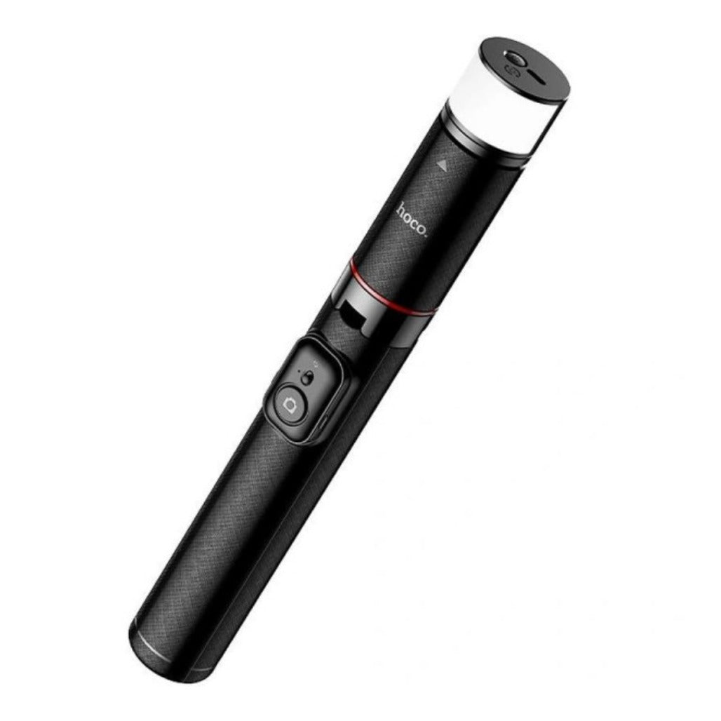 A Photo Of Hoco K34 Selfie Monopod with Light - Black