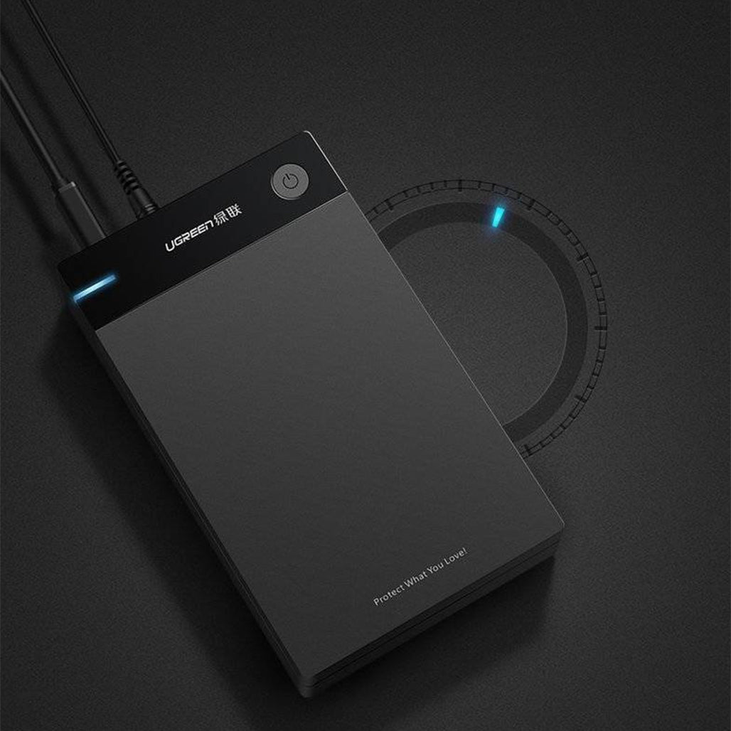 A Photo Of Ugreen 3.5'' SATA HDD Enclosure USB 3.0 – High-Speed External Hard Drive Case