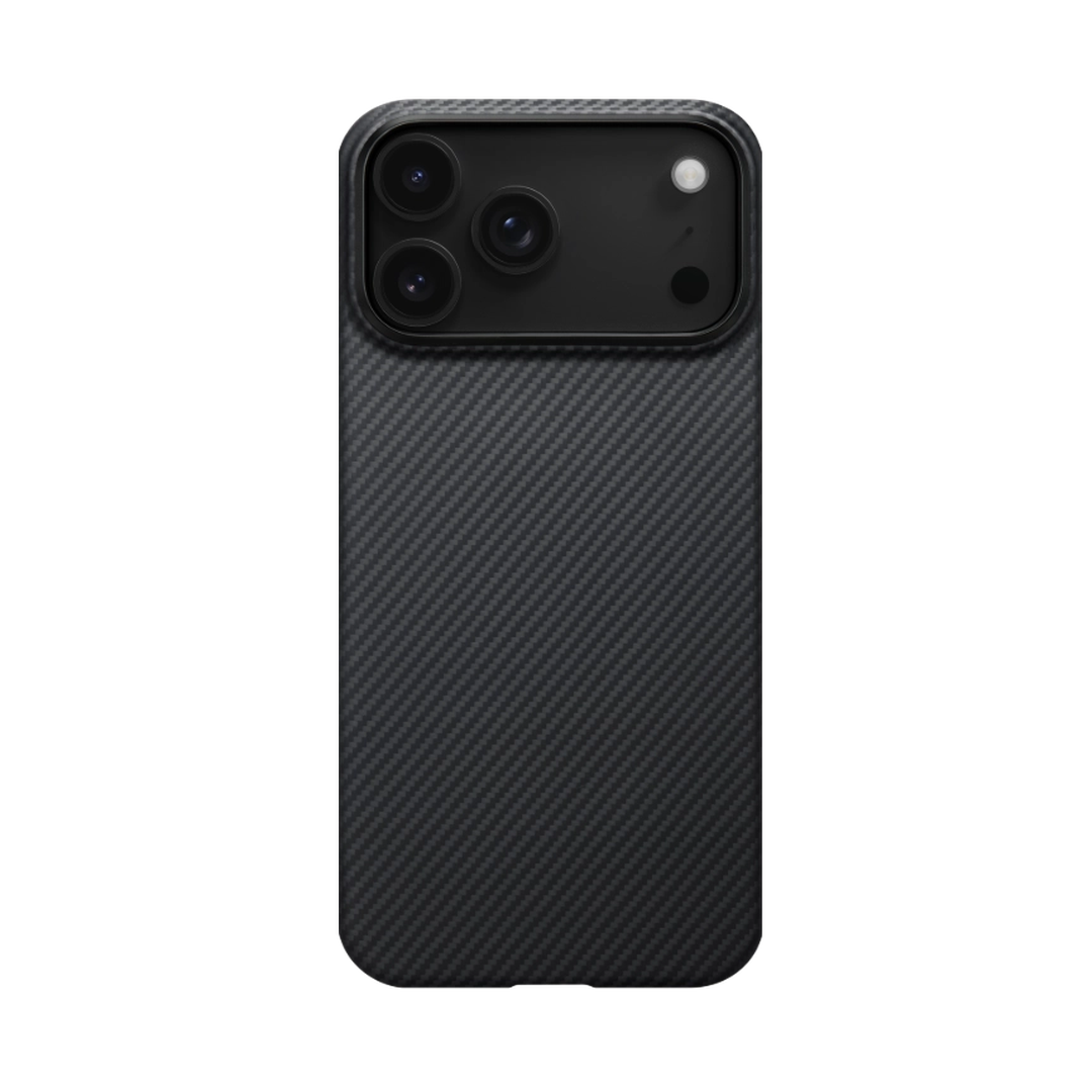 A Photo Of Pitaka 600D Black/Grey (Twill) (PitaTap™) iPhone 17 Pro Max Ultra-Slim Case