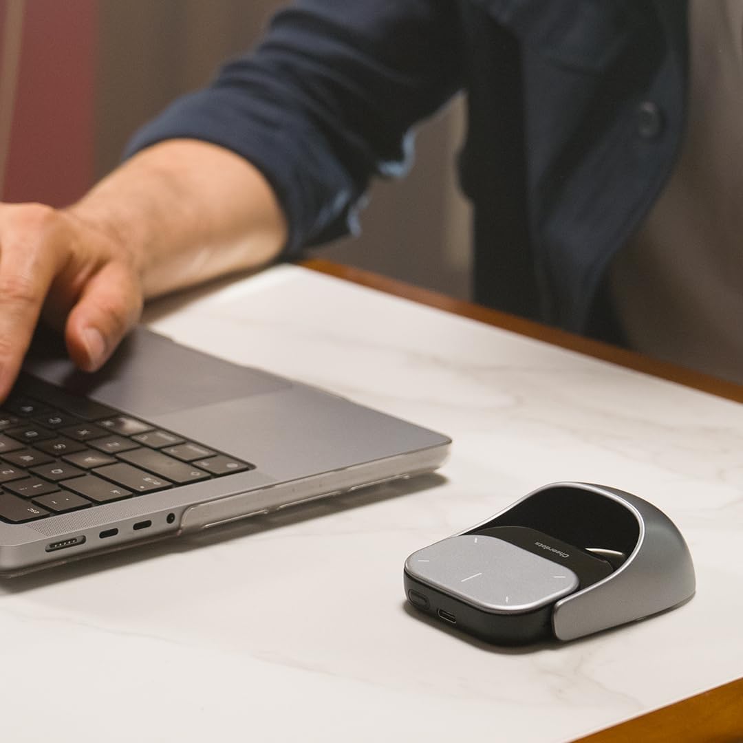 A Photo Of Cheerdots2 Bluetooth Detachable Air Mouse - Touchpad Mouse with Voice Recording and Laser Pointer