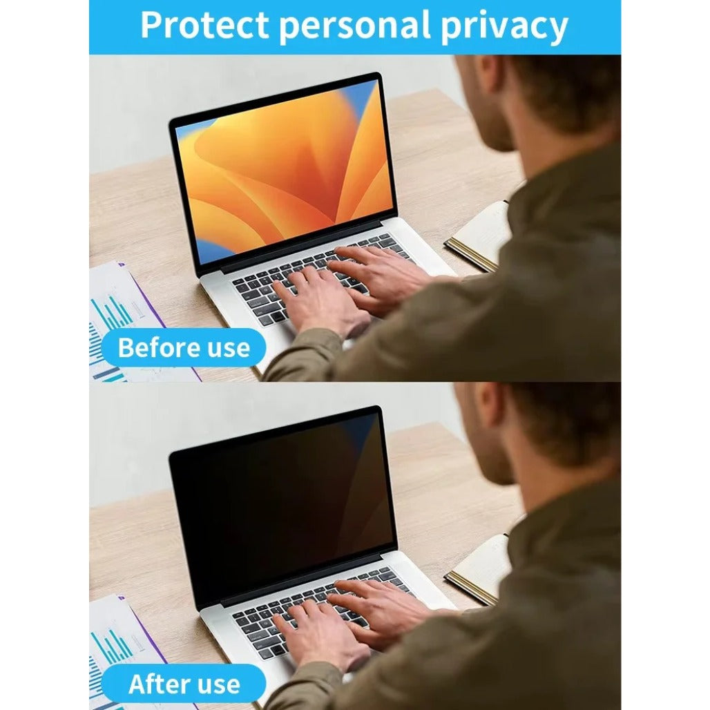 A Photo Of 360 Degree Privacy Screen Protector for MacBook - 13.6