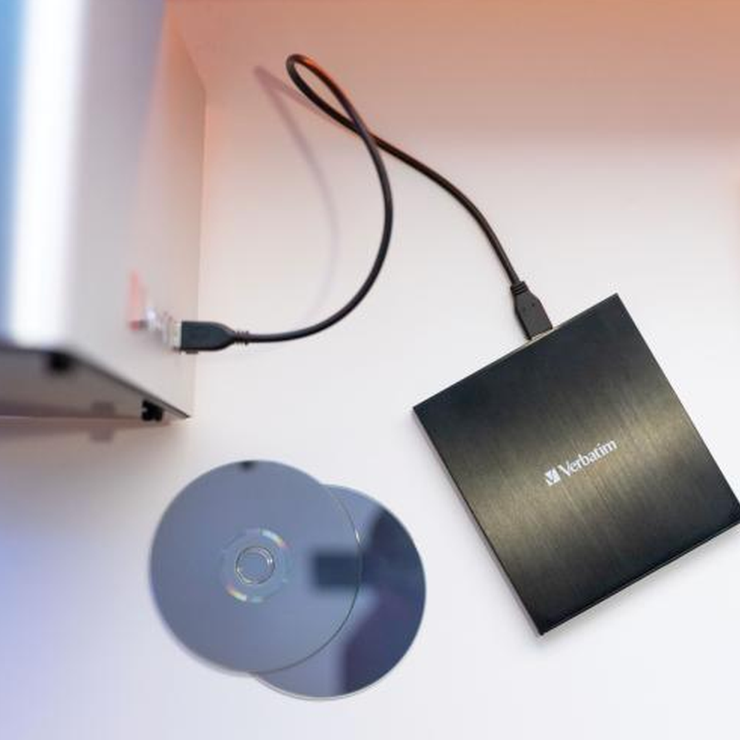 A Photo Of Verbatim Ultra HD 4K Blu-ray Writer – USB-C External Drive