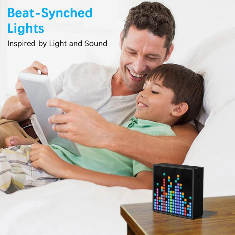 A Photo Of Divoom Timebox-Evo Pixel Art - Bluetooth Speaker with 16x16 DIY LED Display