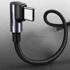 A Photo Of Ugreen Angled cable USB Type C - USB Type C Power Delivery 60W 20V 3A