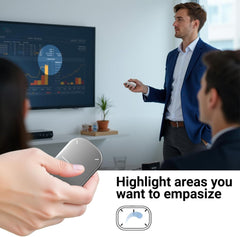 A Photo Of Cheerdots2 Bluetooth Detachable Air Mouse - Touchpad Mouse with Voice Recording and Laser Pointer