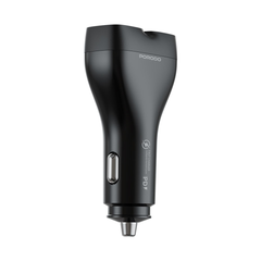 A Photo Of Porodo Dual Power Car Charger with USB-C to USB-C Cable - PDFWCH085CBK