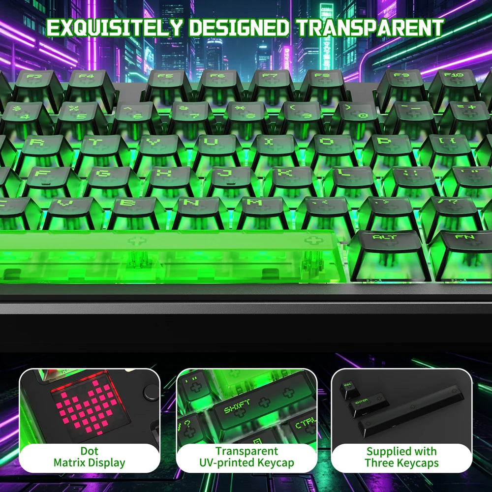 A Photo Of ATTACK SHARK X87 Ultra - Wireless Mechanical Keyboard