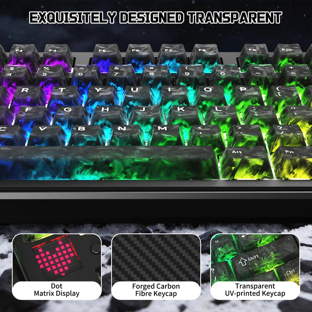 A Photo Of ATTACK SHARK X87 Ultra - Wireless Mechanical Keyboard