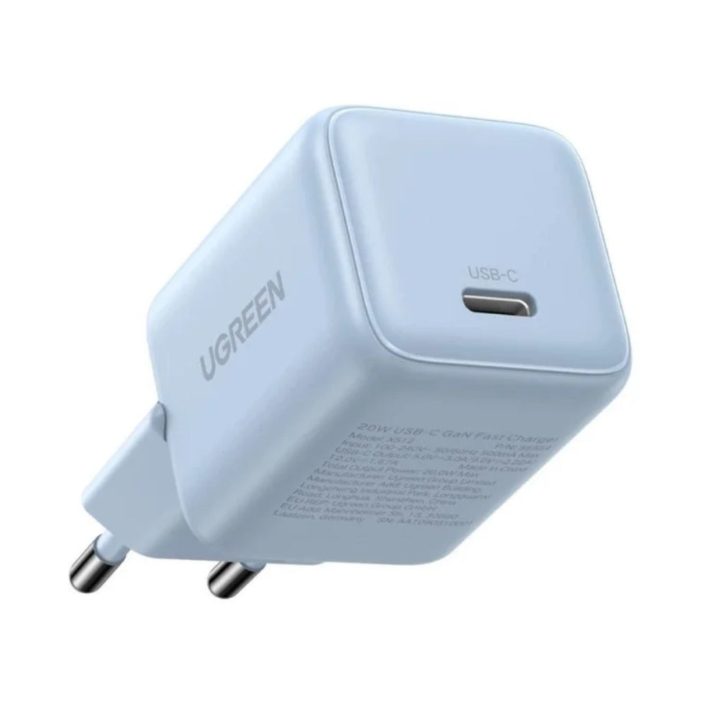 A Photo Of Ugreen 20W GaN Tech Chip - Smart & Fast Charger for Phones, Tablets, iPads