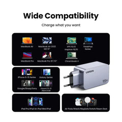 A Photo Of Ugreen Nexode Pro 100W GaN Charger - 3-Port USB-C PD Fast Charger