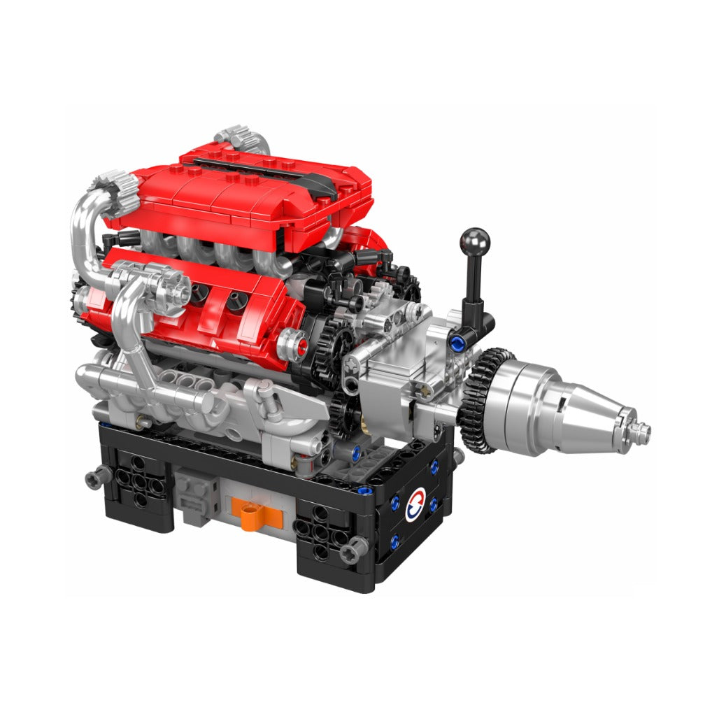 A Photo Of Mould King Motorized Italian V8 Engine Building Toy Set - 750 Pieces - 10204