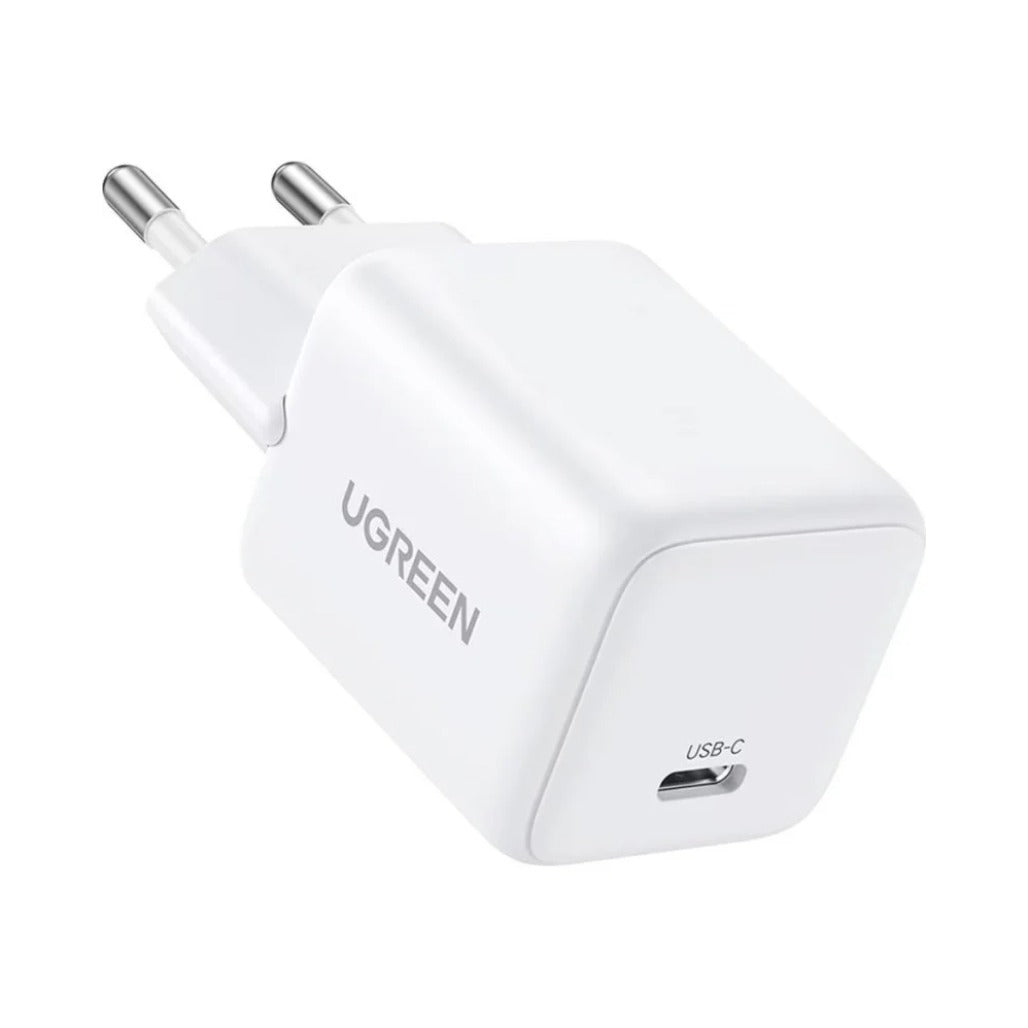 A Photo Of Ugreen 20W GaN Tech Chip - Smart & Fast Charger for Phones, Tablets, iPads
