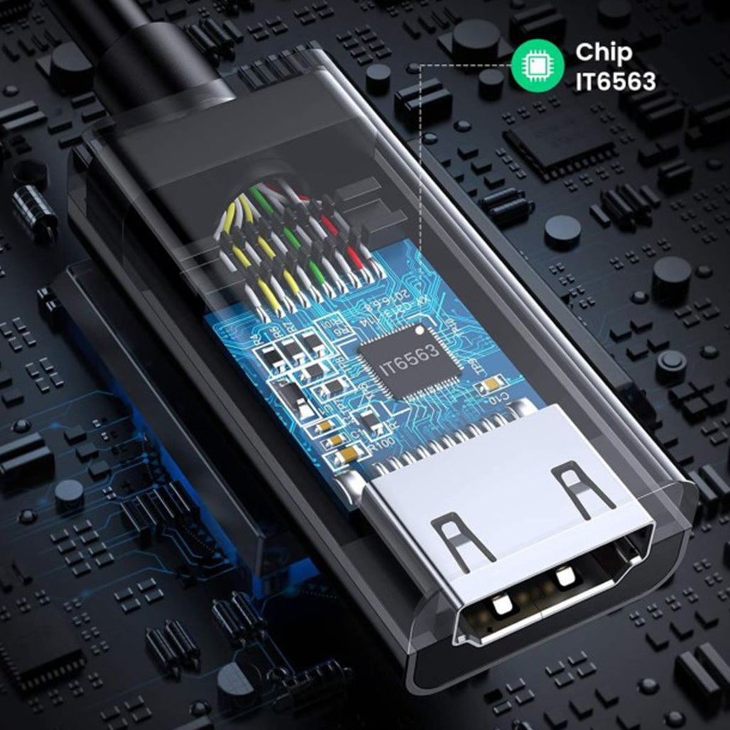 A Photo Of UGREEN 4K DisplayPort to HDMI Adapter – High-Resolution Video & Audio Converter