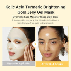 A Photo Of Medicube Kojic Acid Turmeric Gold Jelly Gel Mask