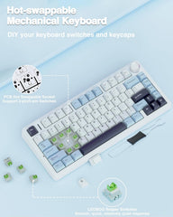 A Photo Of Aula F75 Max - Wireless Mechanical Keyboard - Reaper Switch
