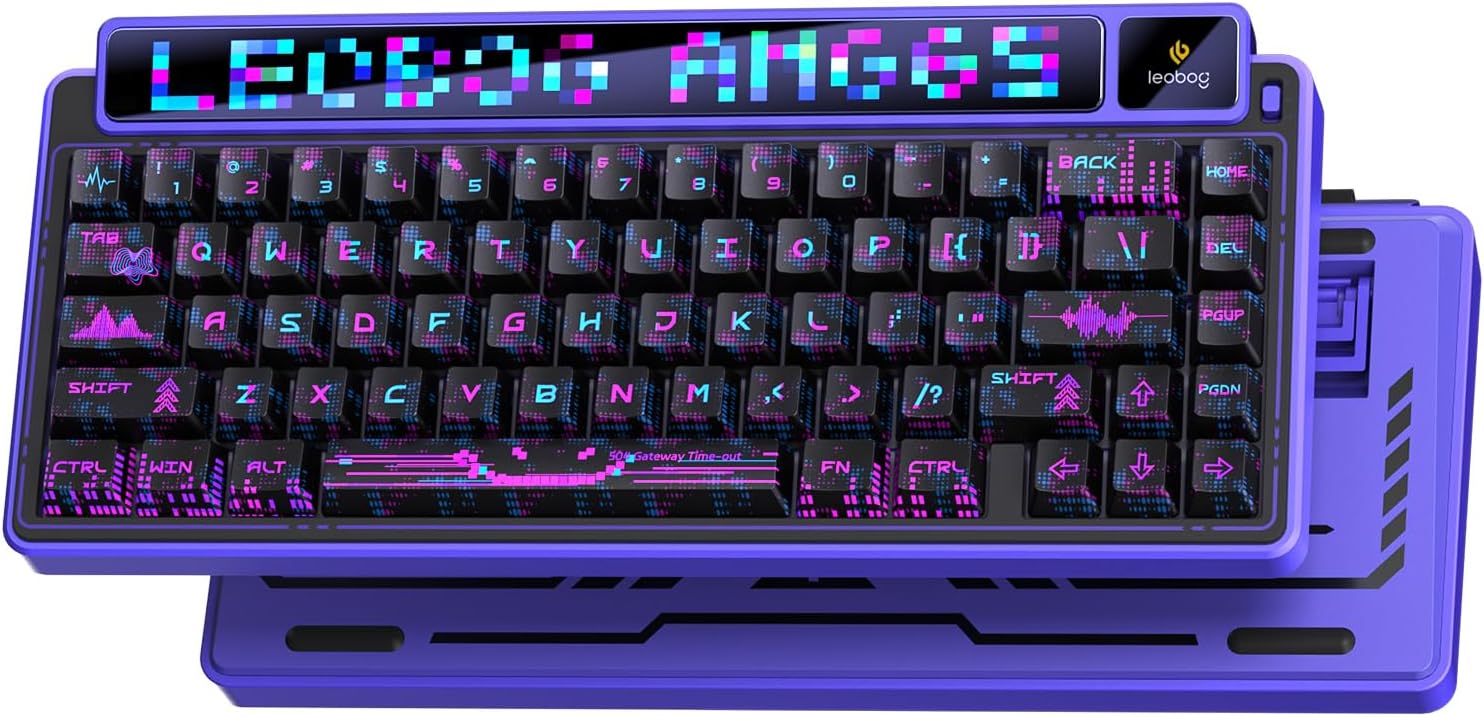 A Photo Of LEOBOG x AULA AMG 65 - Wireless Mechanical Keyboard - White