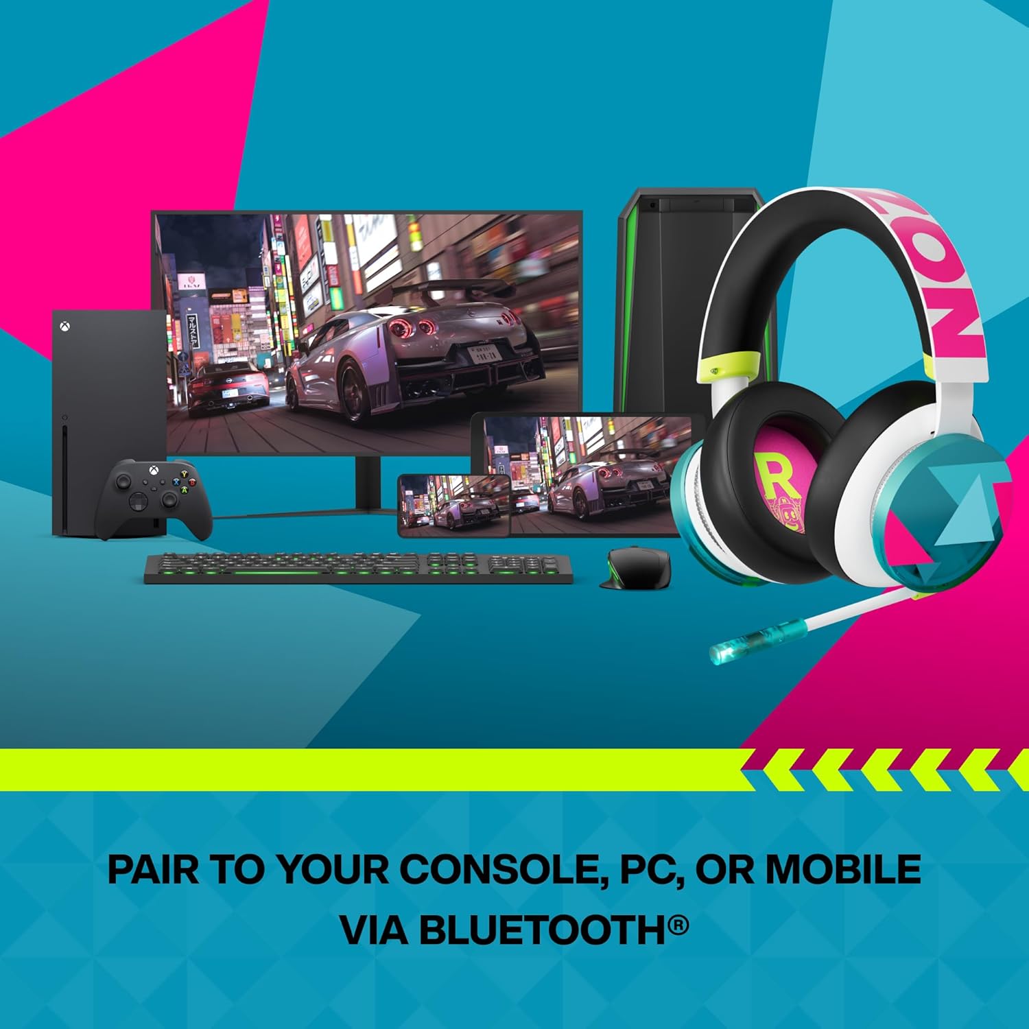 A Photo Of XBOX Wireless Headset – Forza Horizon 6 Limited Edition Gaming Headset