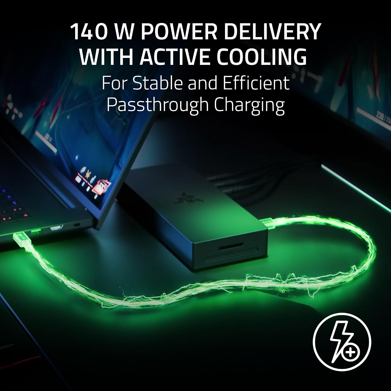 A Photo Of Razer Thunderbolt 5 Dock Chroma – 11-Port Thunderbolt 5 Docking Station