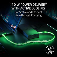 A Photo Of Razer Thunderbolt 5 Dock Chroma – 11-Port Thunderbolt 5 Docking Station