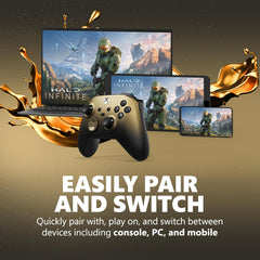 A Photo Of Xbox Wireless Controller - Gold Shadow Special Edition
