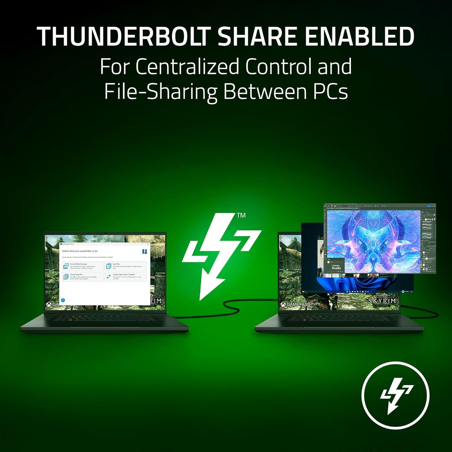 A Photo Of Razer Thunderbolt 5 Dock Chroma – 11-Port Thunderbolt 5 Docking Station